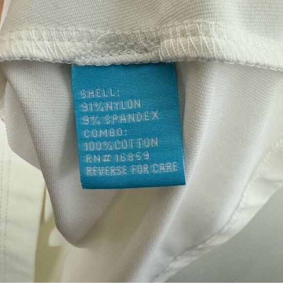 J. McLaughlin Durham White Ruffle Neck Tank Top Sleeveless Blouse Size medium - Picture 11 of 11